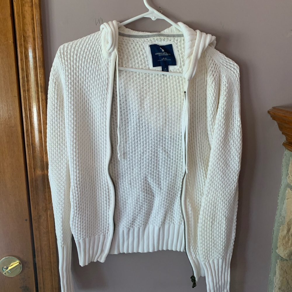 American Eagle Creme Sweater/Jacket